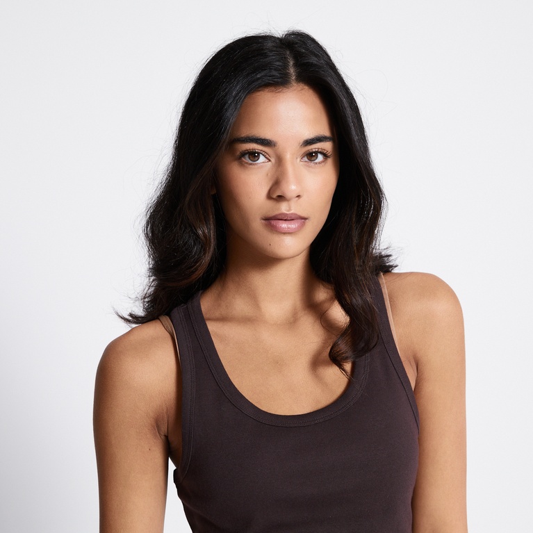 Basic ribbed tank top "Johanna"